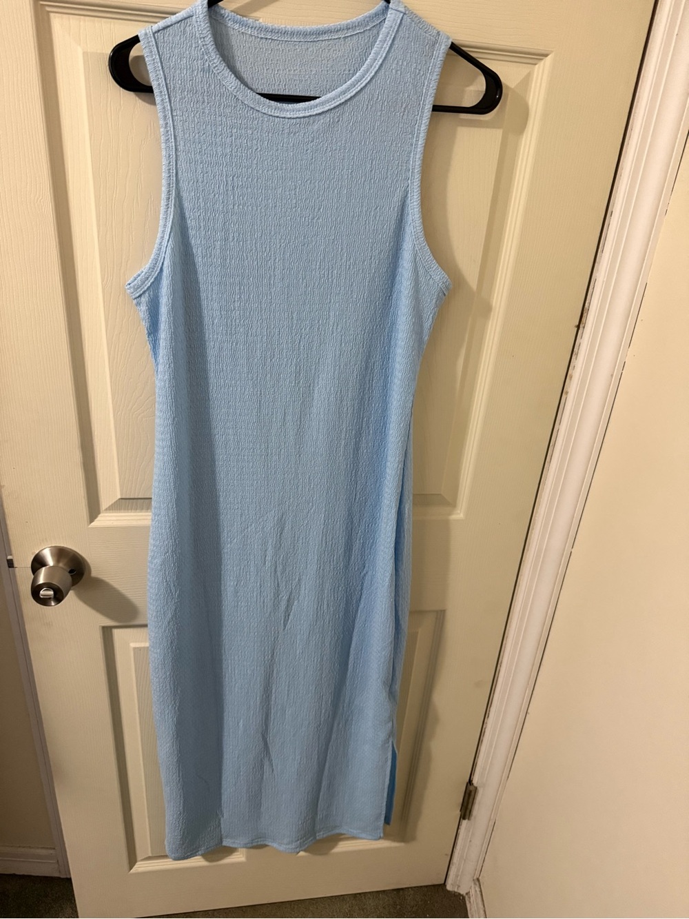 Women’s Sleeveless Light Blue Midi Dress